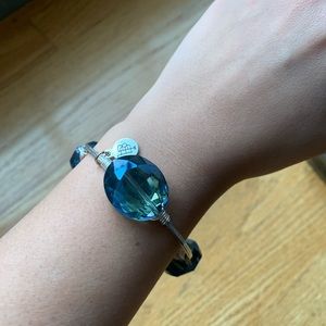 NEW Bourbon and Bowties Crystal blue Bangle